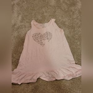 Old navy pink heart large kids tank